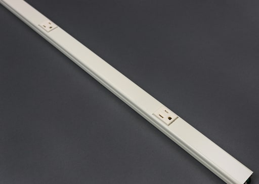 The Wiremold Co - Wiremold V20GBA12 12" Center Distance Ivory Steel Single Raceway Multi-Outlet Strip