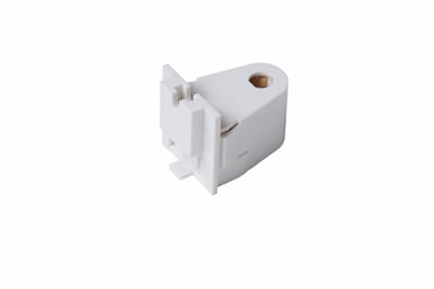 Pass & Seymour / Legrand - Pass & Seymour 2537 Slimline, For Single Pin Lamps, Shallow Base, Slide Plunger, Push In Terminals, White.