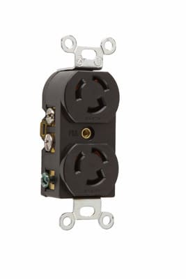 Pass & Seymour / Legrand - Pass & Seymour 4700 Turnlok Duplex Receptacle 3Wire 15Amp 125V