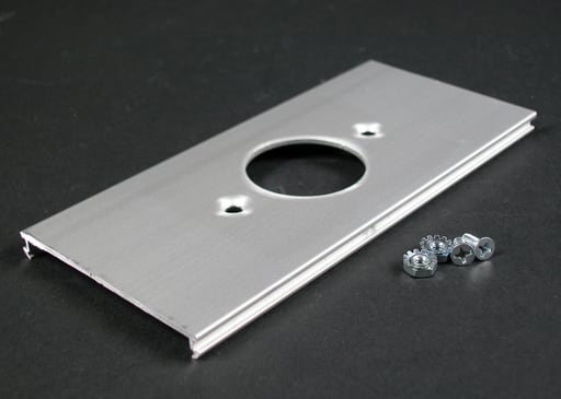 The Wiremold Co - Wiremold AL3346E AL3300-Series Single Receptacle Cover Plate