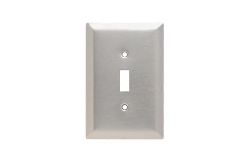Pass & Seymour / Legrand - Pass & Seymour SSO1 1Gang Wall Plate, Toggle Switch, Jumbo - 302/304 Stainless Steel