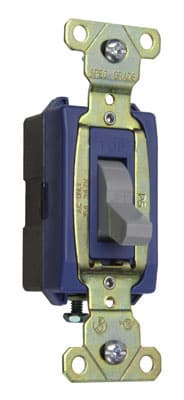 Pass & Seymour / Legrand - Pass & Seymour PS371510-GRY Canadian 1pole Switch, Back & Side Wire, 15A 347V - Gray