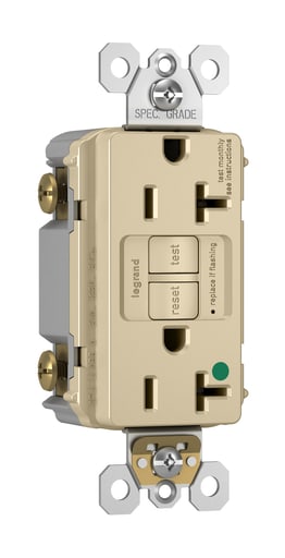 Pass & Seymour / Legrand - Pass & Seymour 2097-HGI 20A 125V Self Test GFCI Hospital Grade, Ivory
