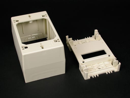 The Wiremold Co - Wiremold 2348-WH 4-3/4 x 3 x 1-3/4" White Non-Metallic 1-Channel Raceway 1-Gang Deep Device Box