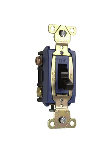 Pass & Seymour / Legrand - Pass & Seymour PS371530 Canadian 3way Switch, Back & Side Wire, 15A 347V - Brown