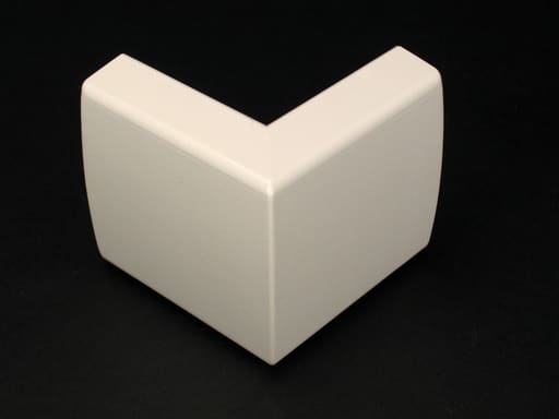 The Wiremold Co - Wiremold 2318 2-1/2" Ivory Non-Metallic 1-Channel Raceway External Elbow
