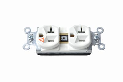 Pass & Seymour / Legrand - Pass & Seymour PTIG5362-W PlugTail™ Isolated Ground Spec Grade Duplex Receptacle, 20A 125V - White