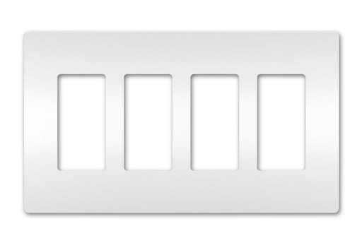 Pass & Seymour / Legrand - Pass & Seymour RWP264-W 4Gang Screwless Wall Plate, Radiant® - White