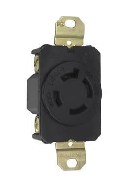 Pass & Seymour / Legrand - Pass & Seymour L1620-R Turnlok Single Receptacle 4Wire 20Amp 3Phase 480Volt