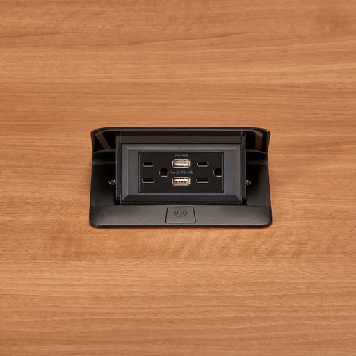 The Wiremold Co - P&S DQFP15UBK BLACK, 15A TR DUPLEX