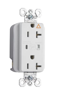 Pass & Seymour / Legrand - Pass & Seymour IG5362-WSP Isolated Ground Surge Protective Duplex Receptacle, Back & Side Wire, 20A 125V - White
