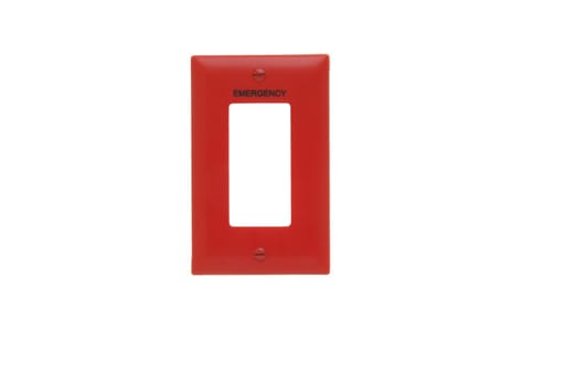 Pass & Seymour / Legrand - P&S TP26ERED TP DECOR EMER RED W/BK