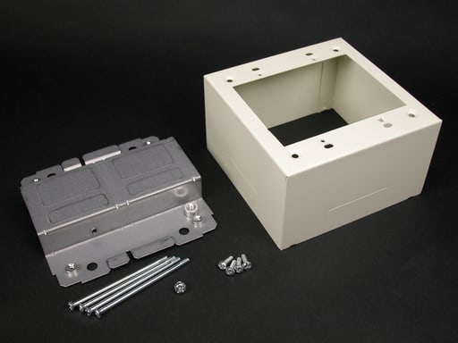 The Wiremold Co - Wiremold 2444-2LSFW 2400-Series Device Box Fitting, Fog White