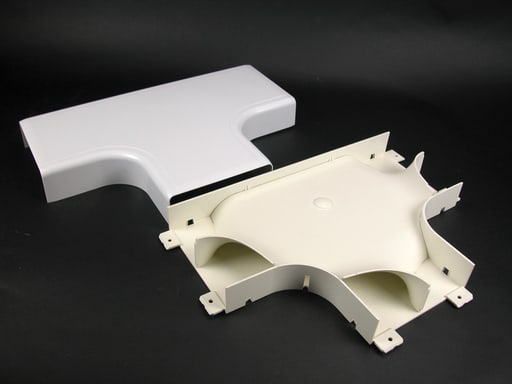 The Wiremold Co - Wiremold 5415FO-WH 5400-Series Raduised Full Capacity Tee Fitting