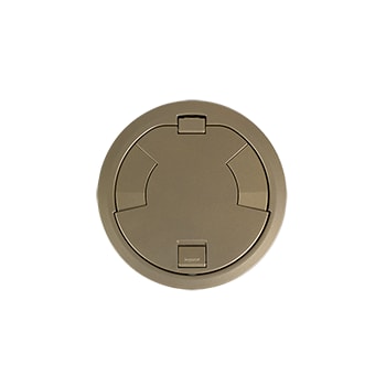 The Wiremold Co - Wiremold 8CTC2BS 8" Poke-Thru Device Cover Assembly, Die-Cast Aluminum - Brass