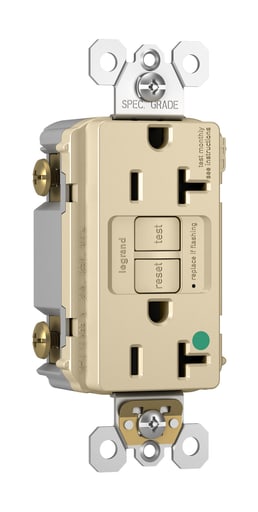 Pass & Seymour / Legrand - Pass & Seymour 2097-HGTRI 20A 125V Self Test GFCI Hospital Grade Tamper Resistant Ivory