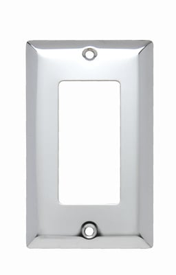 Pass & Seymour / Legrand - Pass & Seymour SB26-CH 1Gang Wall Plate, Decorator, Standard - Chrome