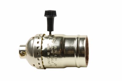 Pass & Seymour / Legrand - Pass & Seymour 7070-PG 250W 250V 2-Circuit 3-Terminal Turn Knob Medium Base Incandescent Lampholder