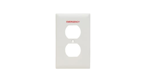 Pass & Seymour / Legrand - P&S TP8EW TP DUP EMER W W/RED SILK