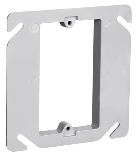 Pass & Seymour / Legrand - Pass & Seymour RC-1 4-1/4 x 4-1/4 Inch 3.2 In. Plastic Raised Square Box Cover