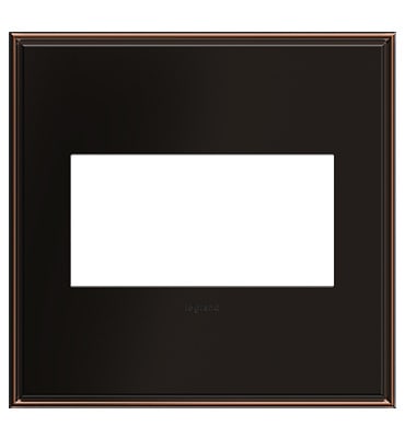 Pass & Seymour / Legrand - Pass & Seymour AWC2G-OB4 2-Gang 2-Module Wall Plate - Oil Rubbed Bronze