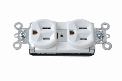 Pass & Seymour / Legrand - Pass & Seymour PT5362-W PlugTail™ Spec Grade Duplex Receptacle, 20A 125V - White