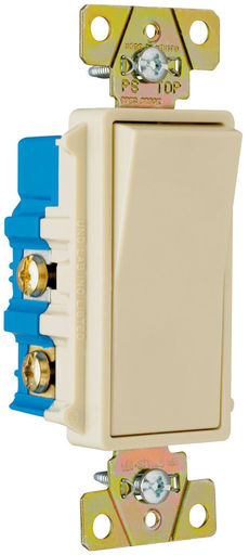Pass & Seymour / Legrand - Pass & Seymour 2604-I Four-way, Back and Side Wire, Decorator Switch, 15 amps, 120/277V - Ivory