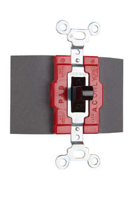 Pass & Seymour / Legrand - Pass & Seymour 1251 Manual Control Switch, Single Pole / Double Throw, 20A 120/277V, Momentary Contact - Brown