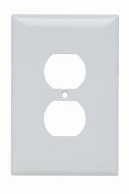 Pass & Seymour / Legrand - Pass & Seymour SPO8-W 1Gang Wall Plate, Duplex Receptacle, Jumbo - White