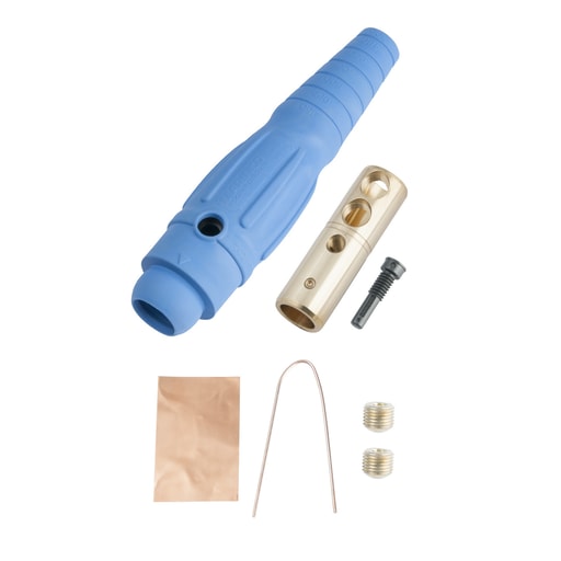 Pass & Seymour / Legrand - Pass & Seymour PLS1820-FBL Female Cam Device, Plug, 400A 600V, Cable Size #2 - #2/0, Blue