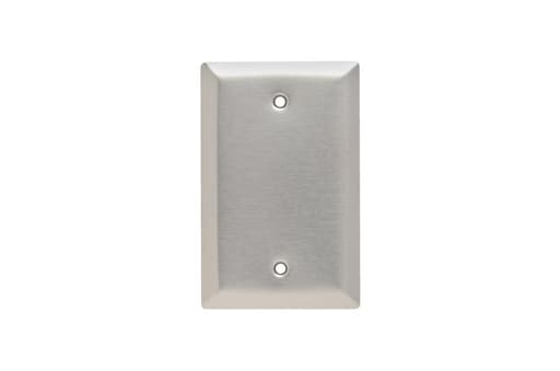 Pass & Seymour / Legrand - Pass & Seymour SSJ13 Blank Wallplate, Jr-Jumbo, 1-Gang, Box Mounted, 302/304 Stainless Steel