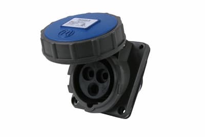 Pass & Seymour / Legrand - Pass & Seymour PS320R6-W Pin & Sleeve Receptacle, 2pole 3wire, 20A 250V