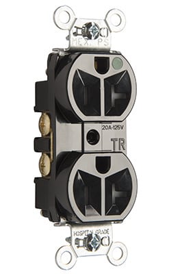 Pass & Seymour / Legrand - P&S TR8300HBK TR COMPACT HG DUP REC