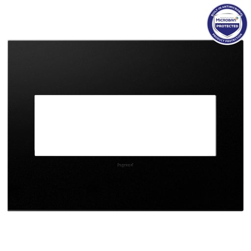 Pass & Seymour / Legrand - Pass & Seymour AWP3G-GR4 3-Gang 2-Module Wall Plate - Graphite