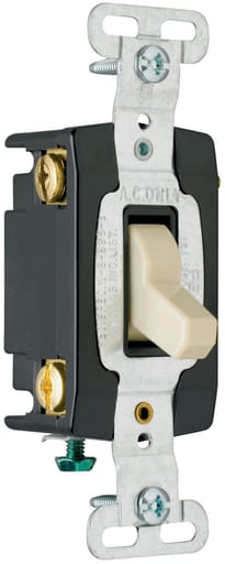 Pass & Seymour / Legrand - Pass & Seymour CSB15AC4-I 15 Amp 120/277 VAC 4-Way Ivory Glass Reinforced Nylon Screw Mounting Toggle Switch