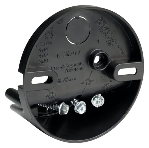 Pass & Seymour / Legrand - P&S S109FAN PL BX RND CEIL 9 CU IN