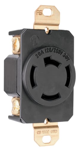 Pass & Seymour / Legrand - Pass & Seymour 7410 Receptacle 4wire 20A 120/208V Turnlok