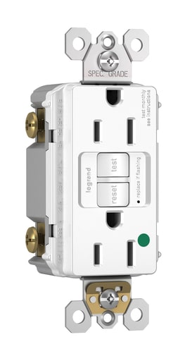 Pass & Seymour / Legrand - Pass & Seymour 1597-HGW 15A 125V Self-Test GFCI Hospital Grade White