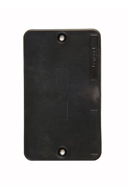 Pass & Seymour / Legrand - P&S 3054BK 1G BLACK BLANK COVER PLA