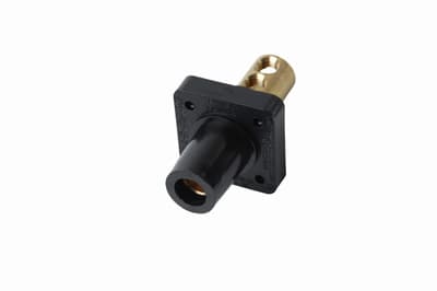 Pass & Seymour / Legrand - Pass & Seymour PS40-FRB-BK Female Cam Device, 400A 600V, Panel Mount - Black