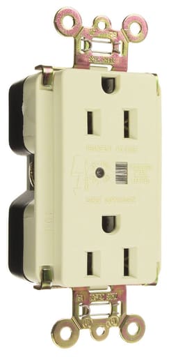 Pass & Seymour / Legrand - Pass & Seymour 5262-BKSP Surge Protective Extra Heavy-Duty Duplex Receptacle, Back & Side Wire, 15A 125V - Black