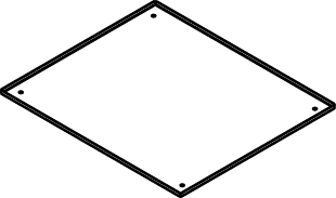 The Wiremold Co - Wiremold RFB119-PAN RFB9 and RFB11-Series Mudcap for Terrazzo Floor Applications