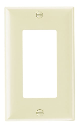 Pass & Seymour / Legrand - Pass & Seymour SP26-I 1Gang Wallplate, Decorator, Ivory