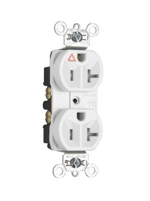 Pass & Seymour / Legrand - P&S TRIG5362W IG TR DUP RECEPT 20A
