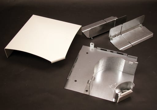 The Wiremold Co - Wiremold DS4011-DV 7" Designer Ivory Steel Multiple Channel Raceway Flat Elbow