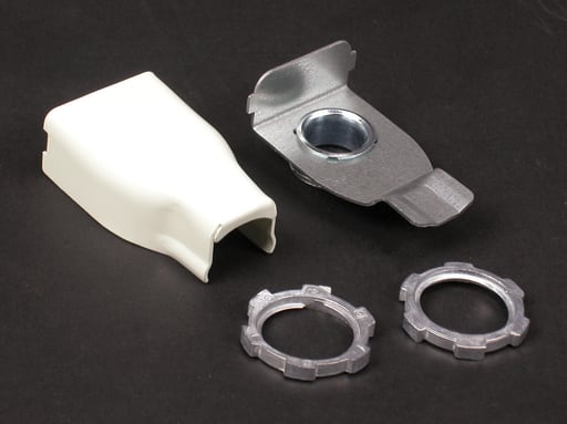 The Wiremold Co - Wiremold V5783 2-1/8" Ivory Steel 1-Channel Raceway Elbow Box Connector