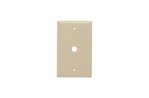 Pass & Seymour / Legrand - Pass & Seymour SP11-I 1Gang Wall Plate, 13/32" Telephone / Cable Outlet, Standard - Ivory