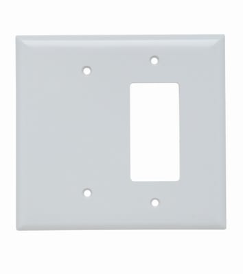 Pass & Seymour / Legrand - Pass & Seymour SPO1326-W 2Gang Wall Plate, Blank / Decorator, Jumbo - White