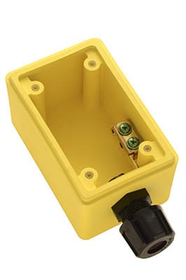 Pass & Seymour / Legrand - P&S FD21 YEL BACK BOX,DEEP,1/2IN DP