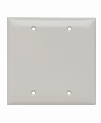 Pass & Seymour / Legrand - Pass & Seymour SP23-LA Wall Plate 2Gang Blank, Light Almond